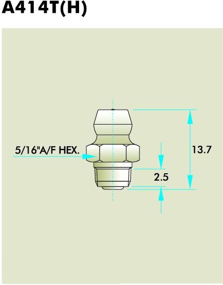 1/4″–28 TAPER THD(SAE–LT)